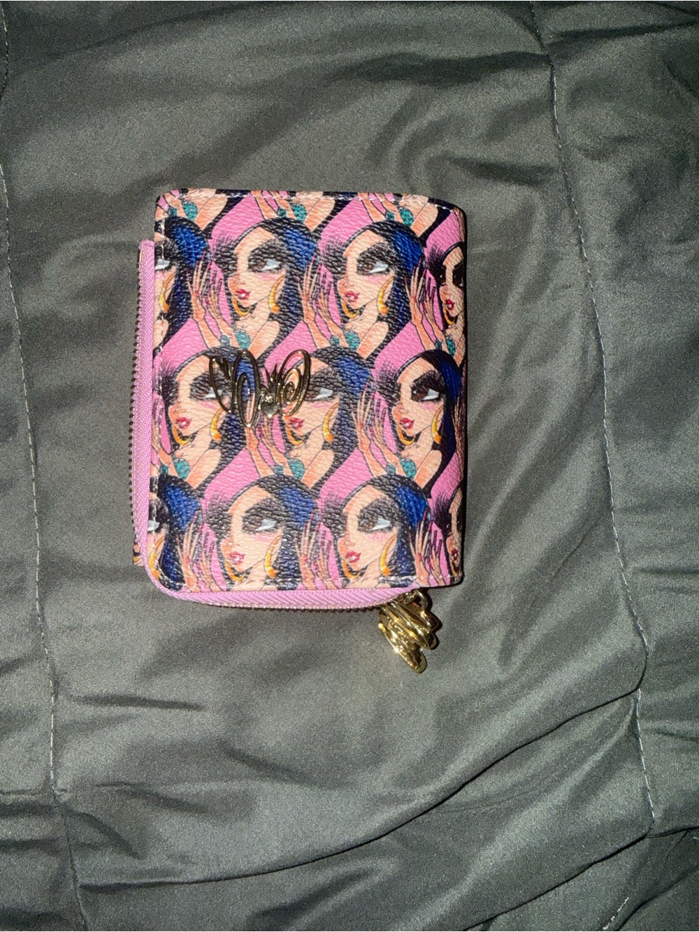 Sandoner Pink Compact Zip Wallet